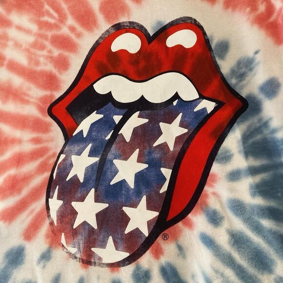 The Rolling Stones Tie Dye Graphic Tee Youth Kids EXTRA SMALL 4/5 T SHIRT - Picture 2 of 5